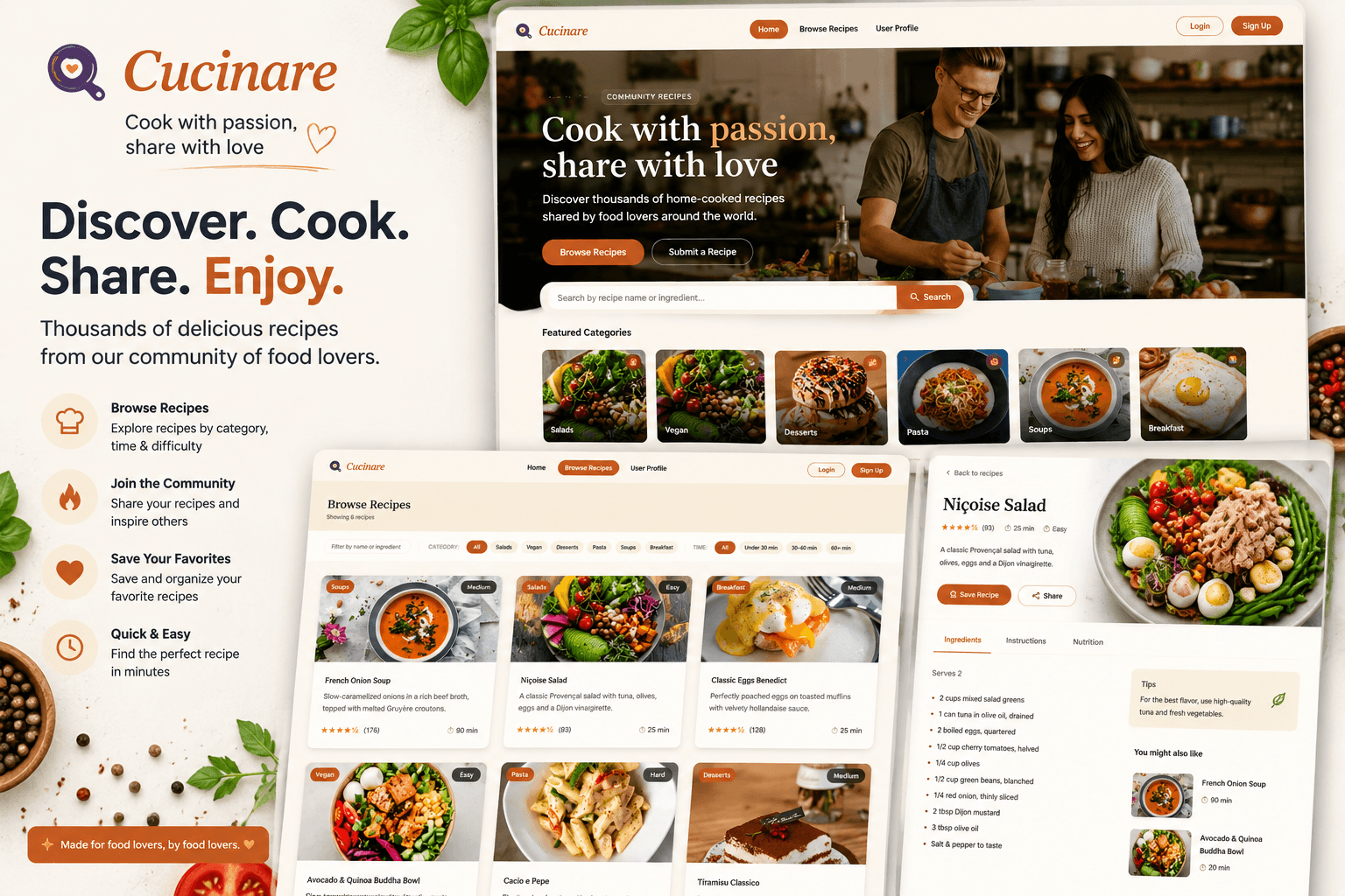 Cucinare - Recipe Sharing
